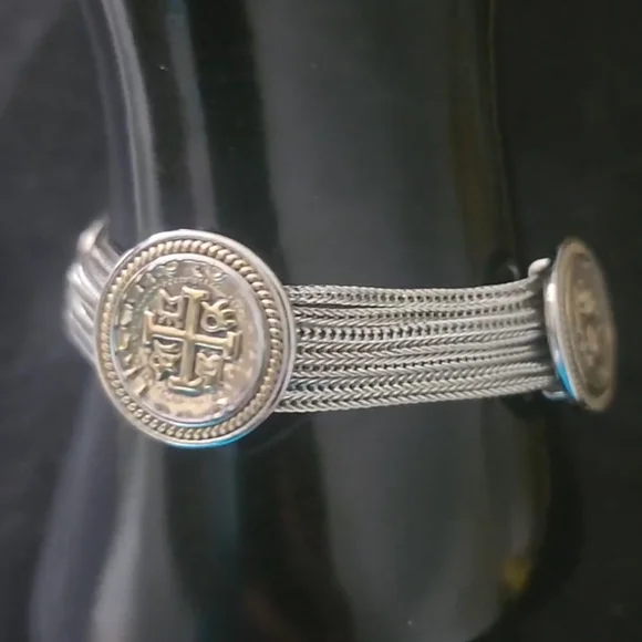 Silver Tone Ship Wreck Natical Coin Replica Bracelet Wedding Beach Jewelry - Picture 3 of 7